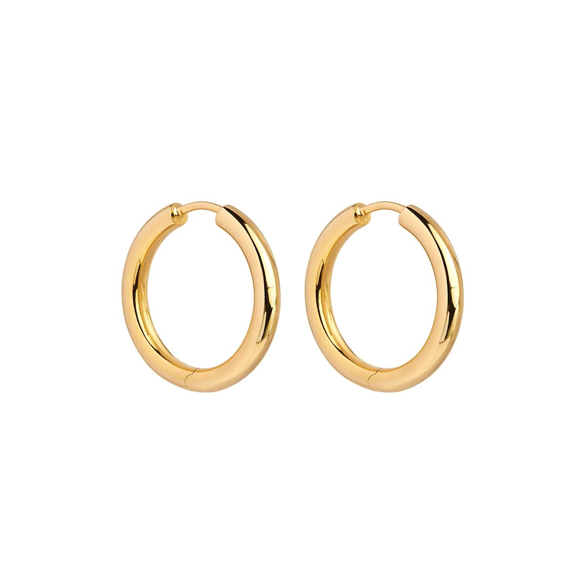 Najo Earrings Yellow Gold NAJO Subtle Huggie Earring