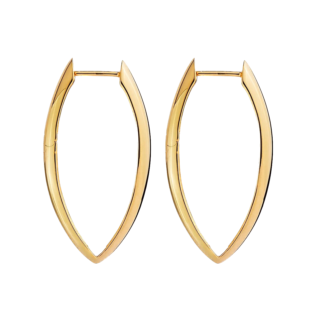 Najo Earrings Yellow Gold Topiary Hoop Earrings