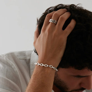 Najo Najo Cuban Men’s Silver Ring