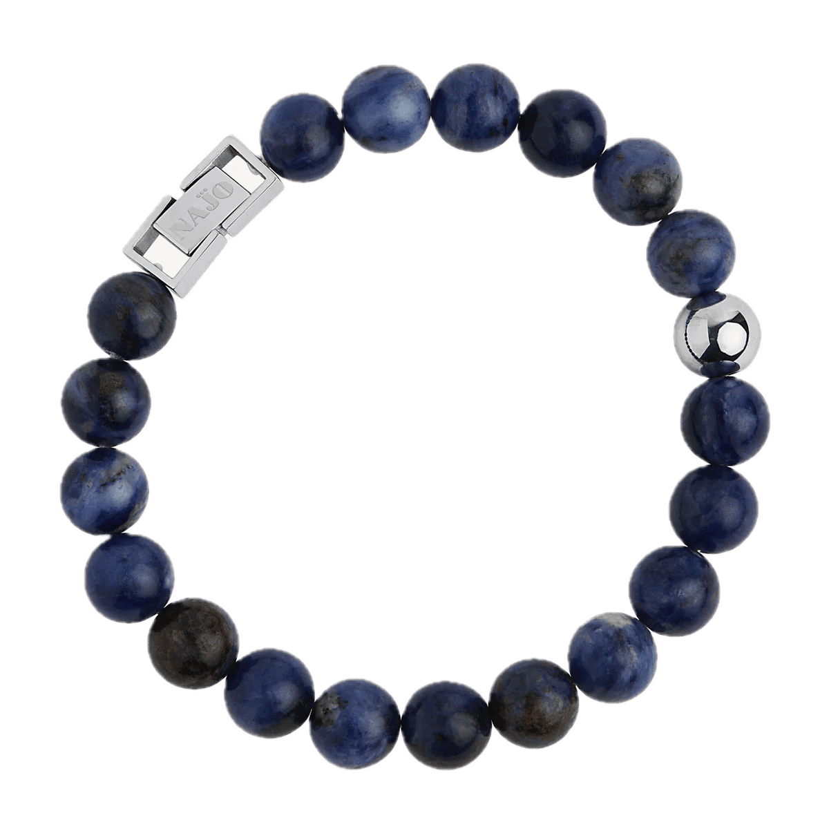 Najo Navy Najo Atlas Men's 10mm Beaded  Bracelet
