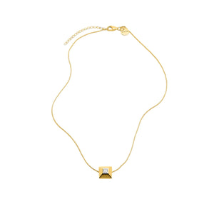 Najo Necklaces Gold Najo Halo Cubic Zirconia Necklace – Gold & Silver