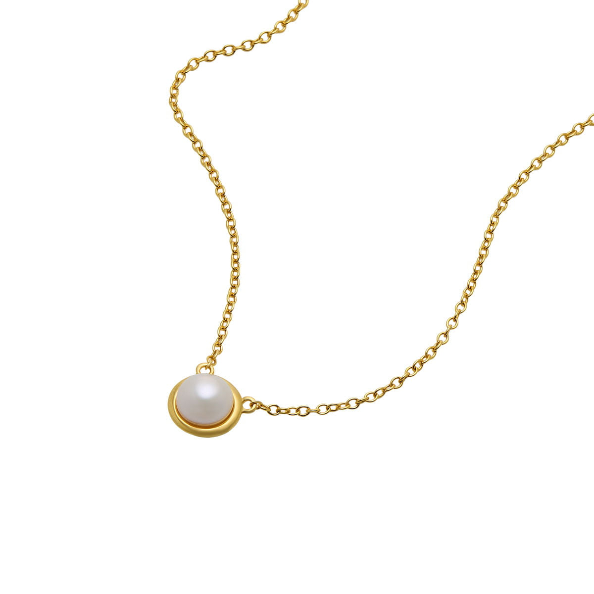 Najo Necklaces Gold Najo Moonbeam Pearl Necklace – Gold, Silver & Rose Gold