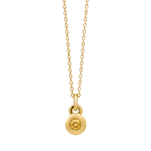 Najo Necklaces Gold Najo November Citrine Birthstone Necklace – Sterling Silver & Gold Plated