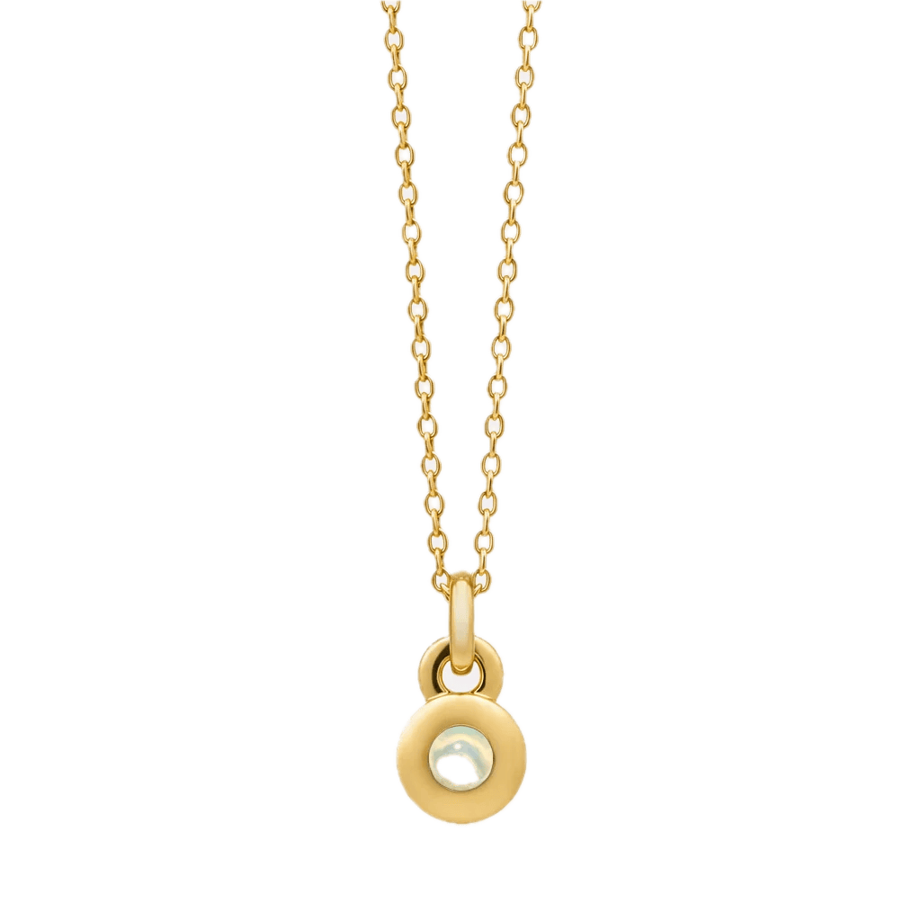 Najo Necklaces Gold Najo October Opal Birthstone Necklace – Sterling Silver & Gold Plated