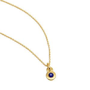 Najo Necklaces Gold Najo September Sapphire Birthstone Necklace – Sterling Silver & Gold Plated