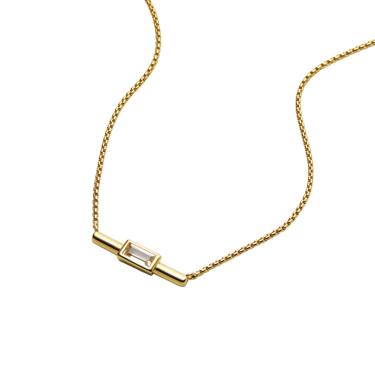 Najo Necklaces Gold Najo Skye Cubic Zirconia Necklace – Gold, Silver & Rose Gold