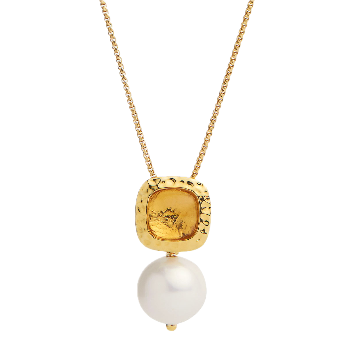 Najo Necklaces Najo Coral Kiss Pearl Necklace