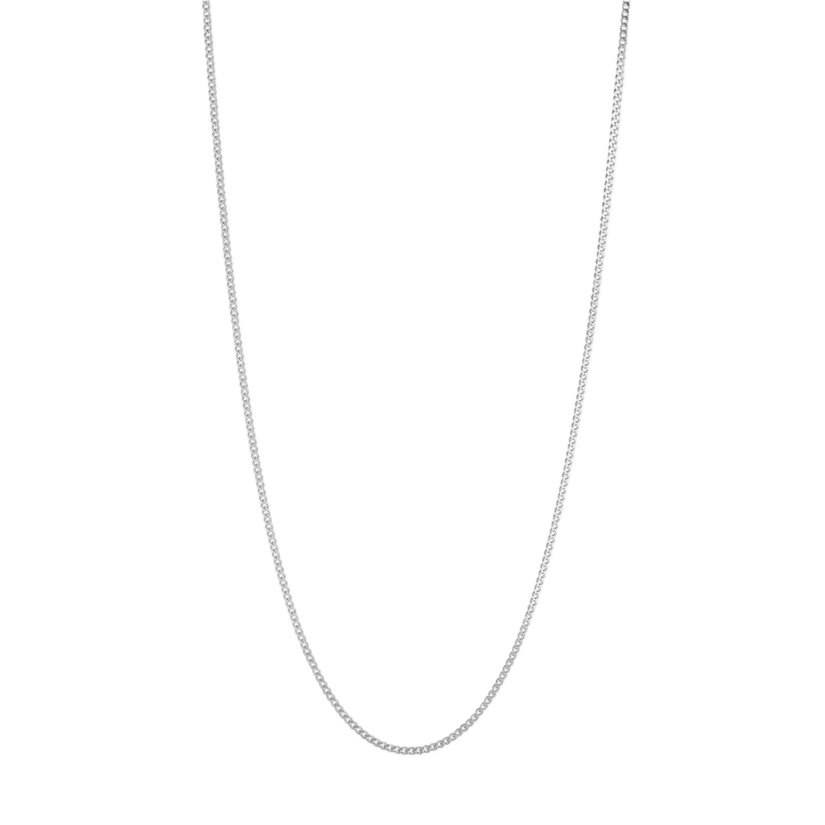 Najo Necklaces Najo Cuban Men's Silver Chain Necklace 2.1mm