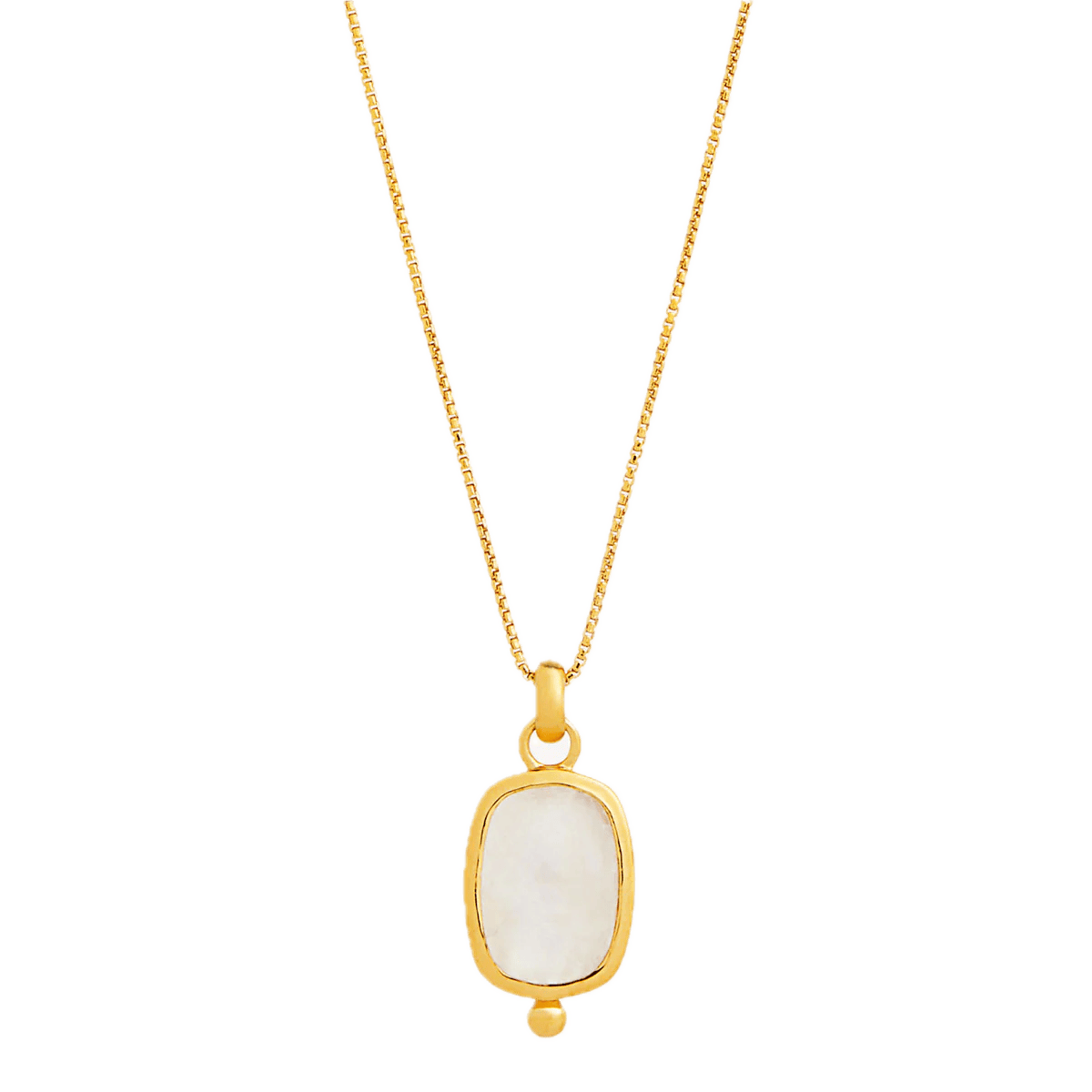 Najo Necklaces Najo Fleur Rainbow Moonstone Pendant