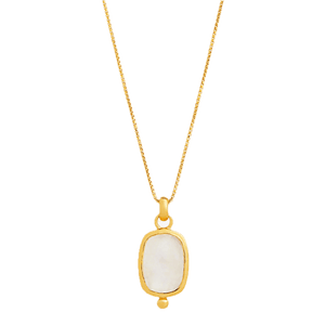 Najo Necklaces Najo Fleur Rainbow Moonstone Pendant