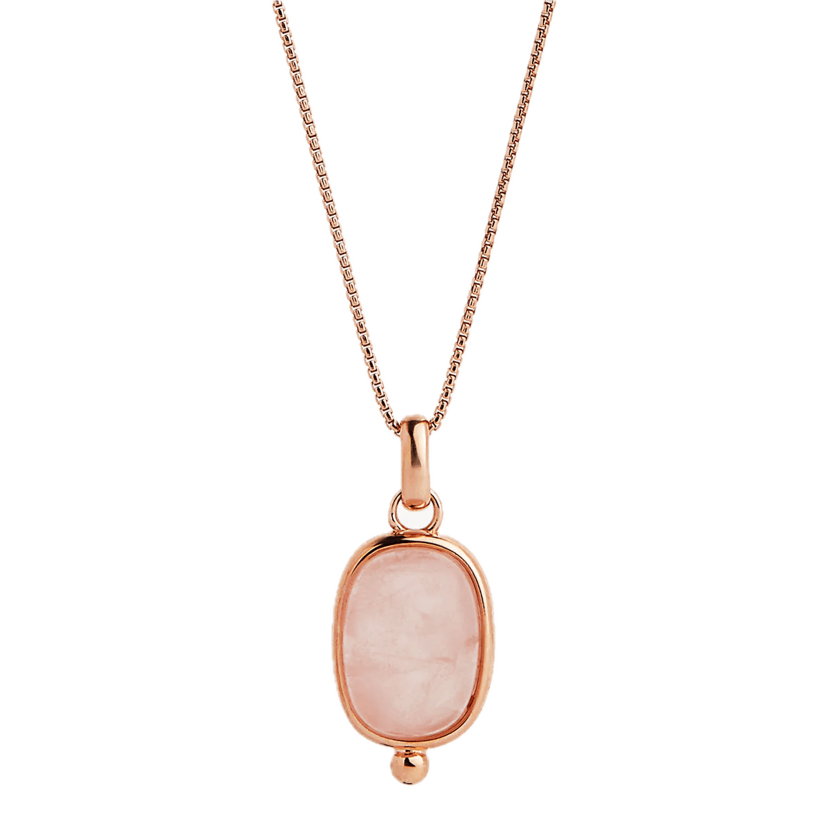 Najo Necklaces Najo Fleur Rose Quartz Pendant