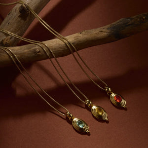 Najo Necklaces Najo Horizon Blue Topaz Necklace