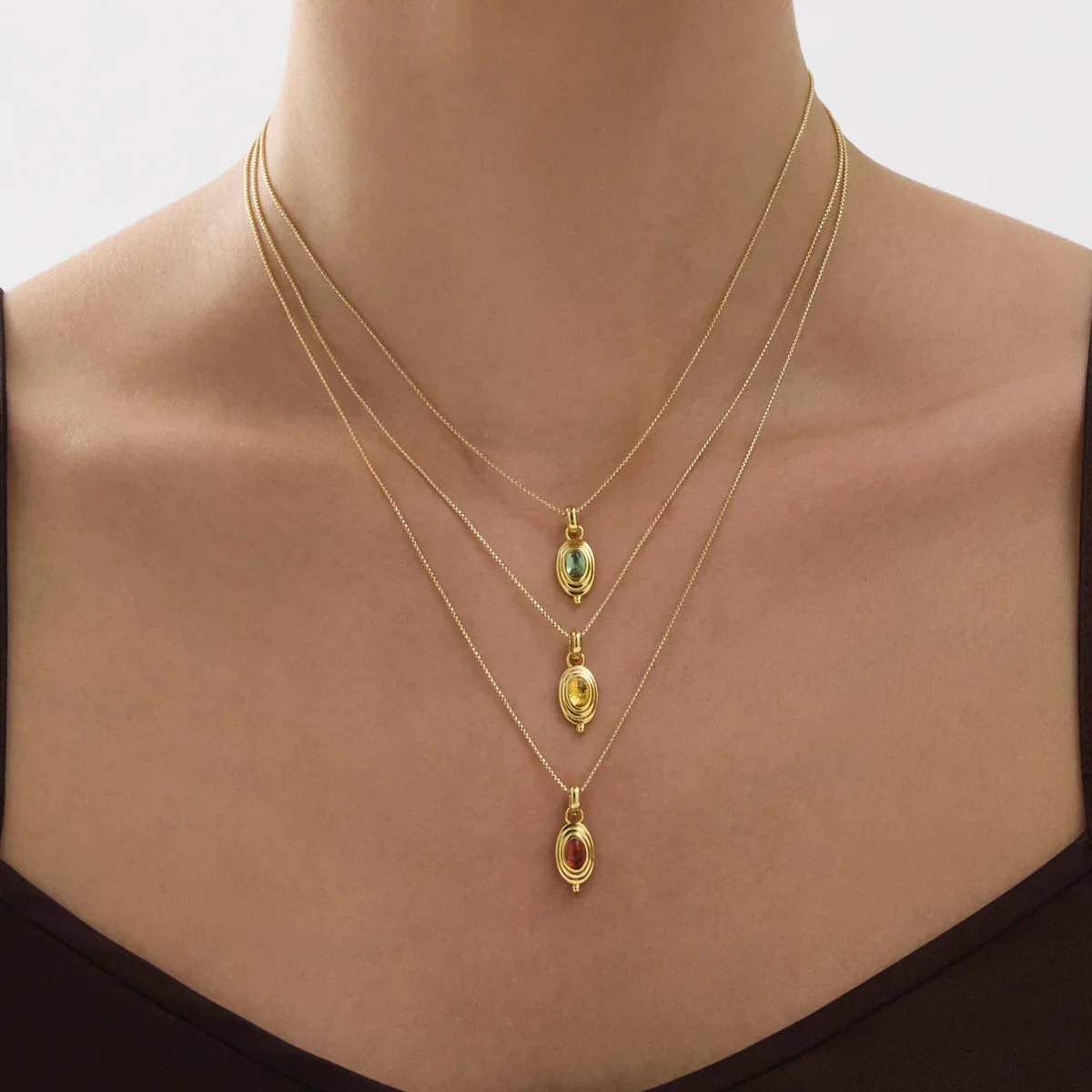 Najo Necklaces Najo Horizon Blue Topaz Necklace