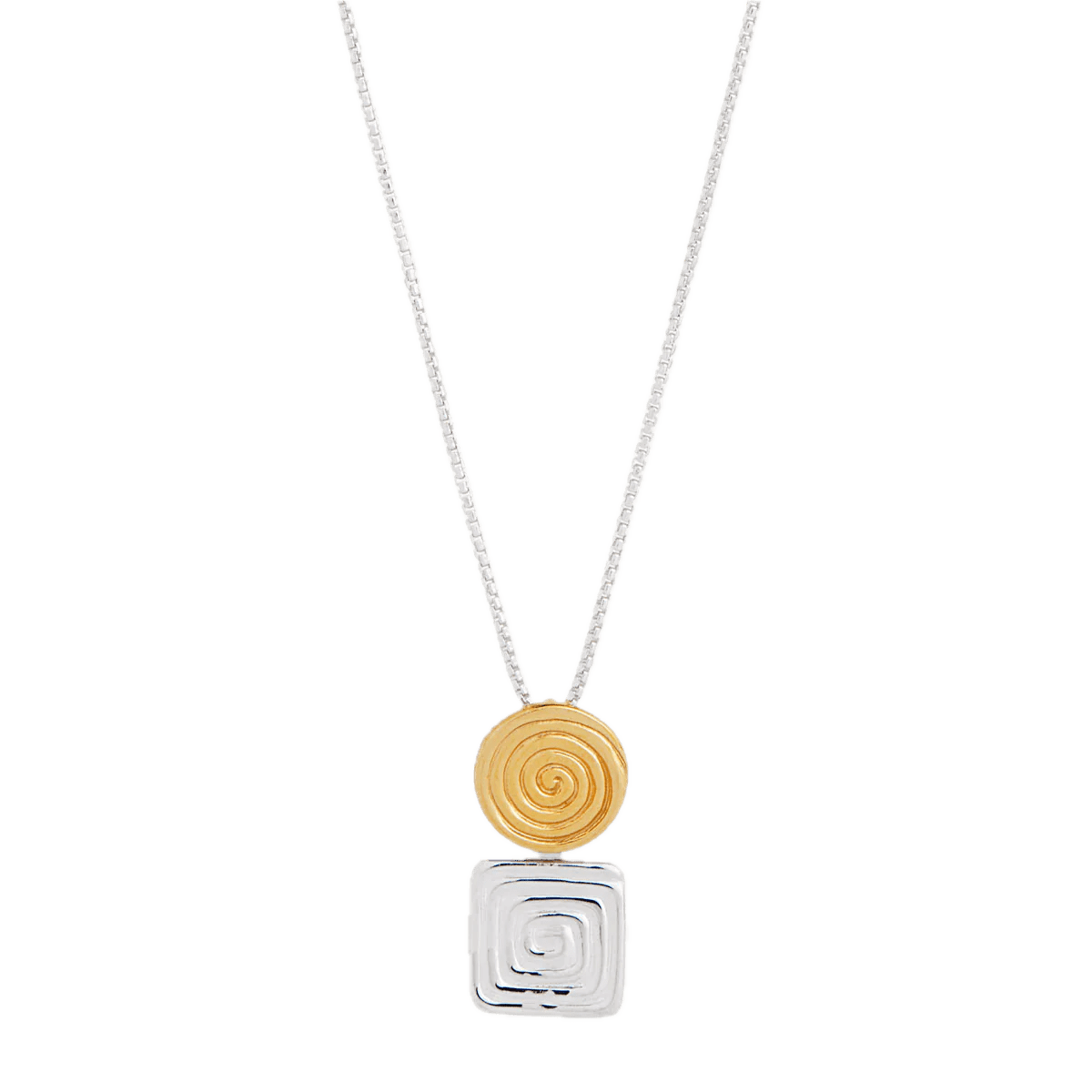 Najo Necklaces Najo Labyrinthe Two-Tone Pendant
