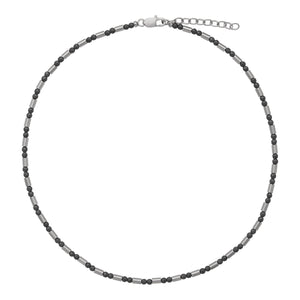 Najo Necklaces Najo Men's Nova necklace Haematite Steel
