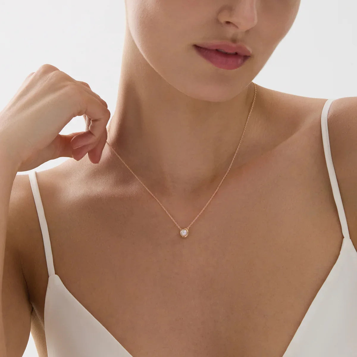 Najo Necklaces Najo Moonbeam Pearl Necklace – Gold, Silver & Rose Gold