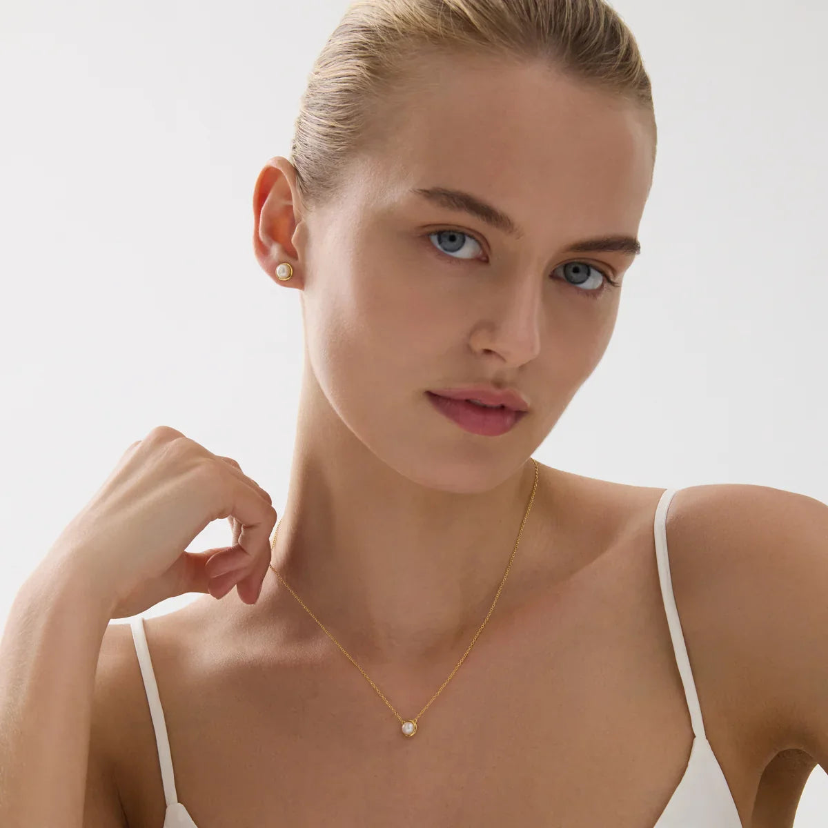 Najo Necklaces Najo Moonbeam Pearl Necklace – Gold, Silver & Rose Gold