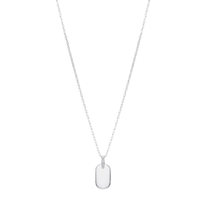 Najo Necklaces Najo Moto Men’s Silver Dog Tag Pendant