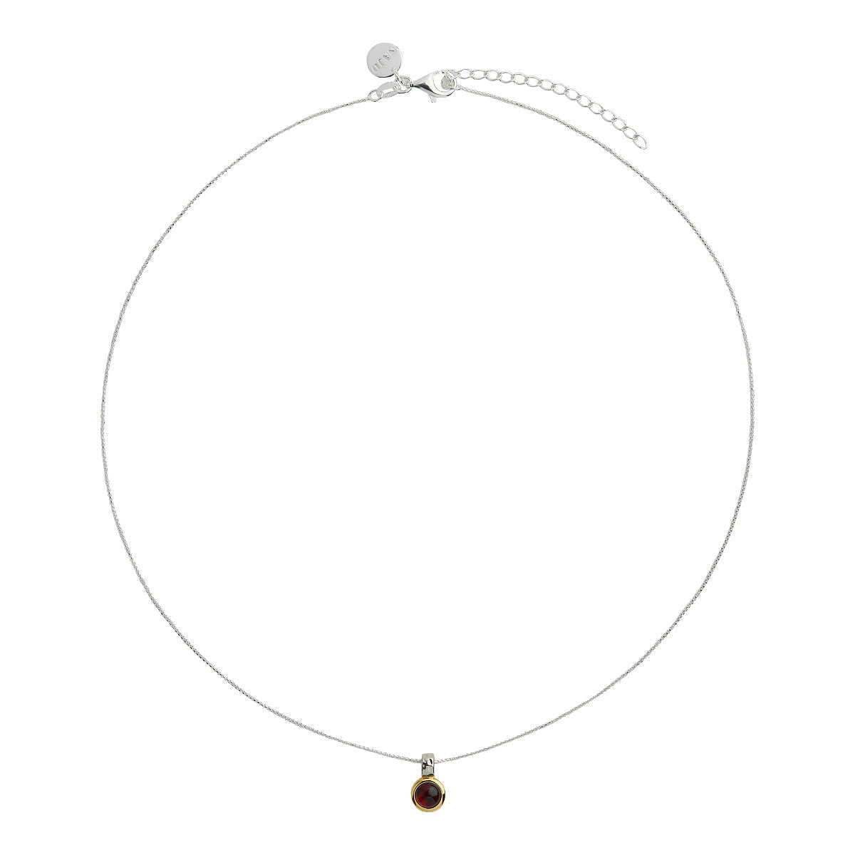Najo Necklaces Najo Necklace Solace 2 tone Garnet