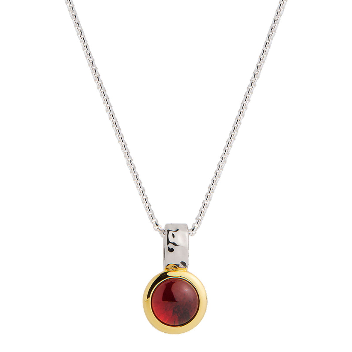 Najo Necklaces Najo Necklace Solace 2 tone Garnet