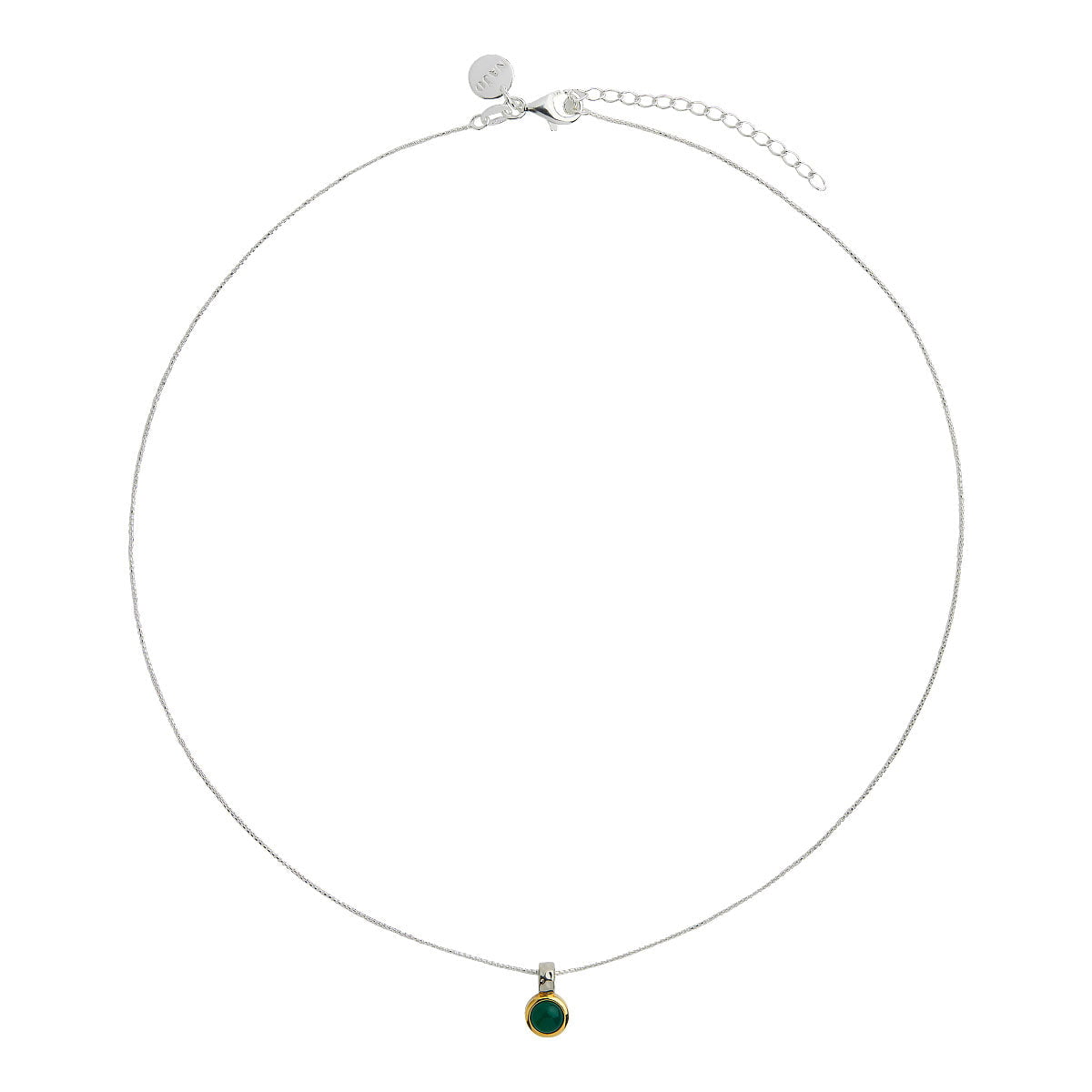 Najo Necklaces Najo Necklace Solace 2 tone Green Onyx
