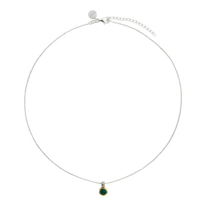 Najo Necklaces Najo Necklace Solace 2 tone Green Onyx