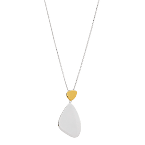 Najo Necklaces Najo Papillon Two-Tone Pendant Necklace