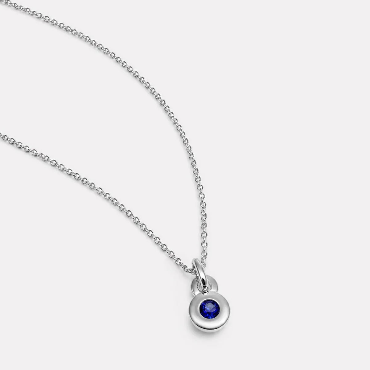 Najo Necklaces Najo September Sapphire Birthstone Necklace – Sterling Silver & Gold Plated