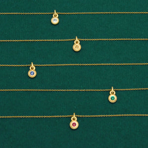 Najo Necklaces Najo September Sapphire Birthstone Necklace – Sterling Silver & Gold Plated