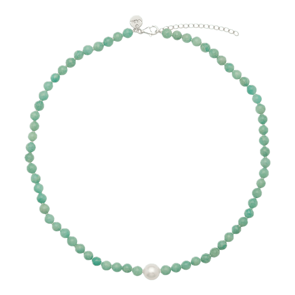 Najo Necklaces Najo Sunset Amazonite & Pearl Necklace