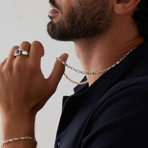 Najo Necklaces Najo Veneto Men’s Silver Chain Necklace