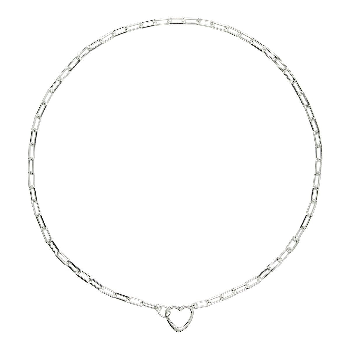 Najo Necklaces Silver Cuore Chain Link Necklace
