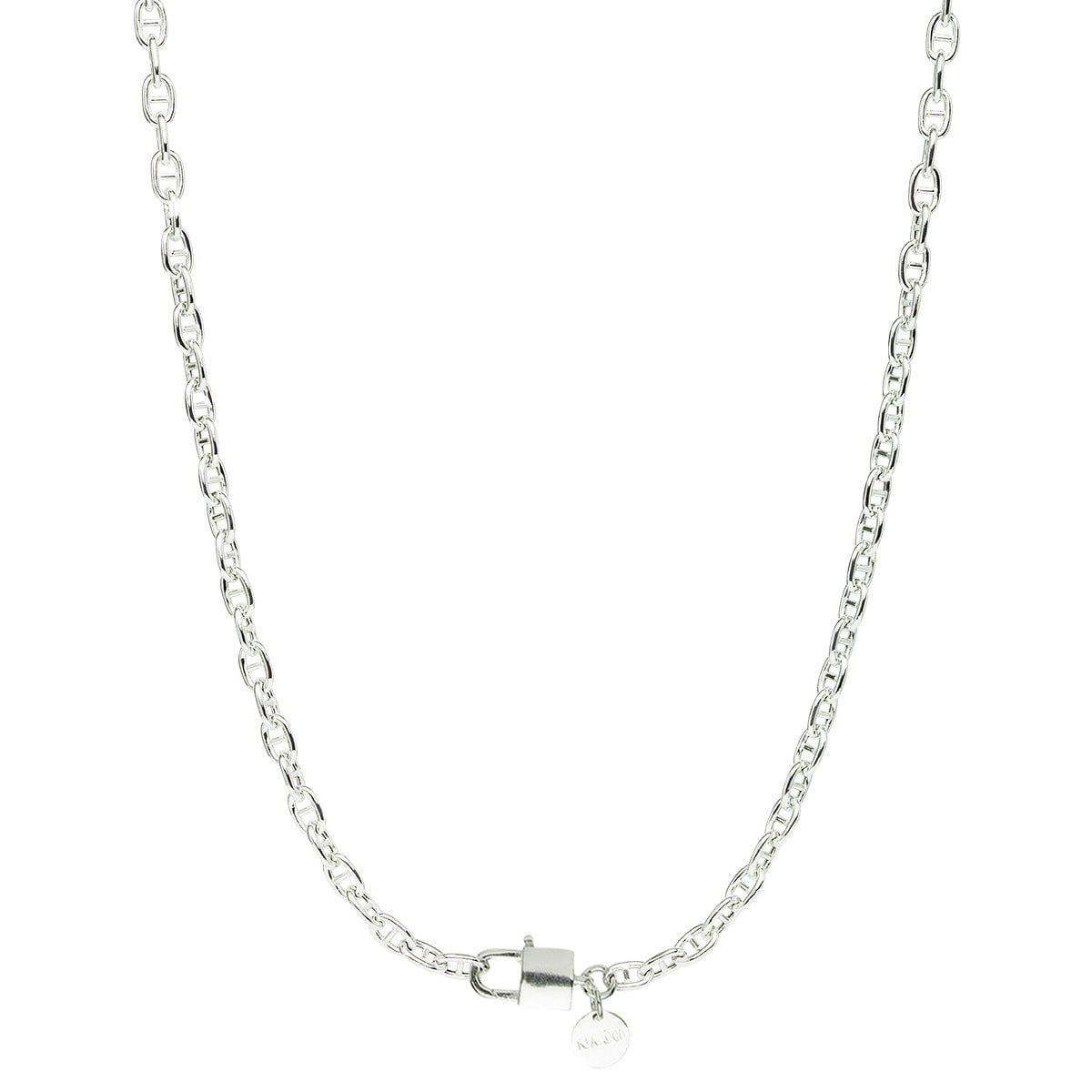 najo-necklaces-silver-love-lock-chain-necklace-44512220217595