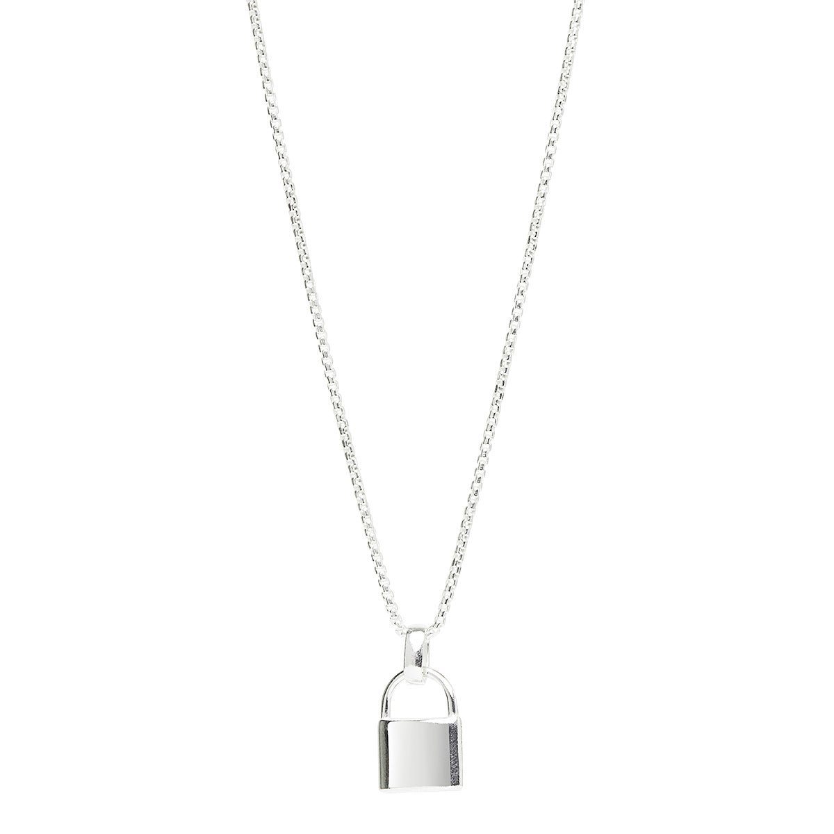Najo Necklaces Silver Love Lock Necklace