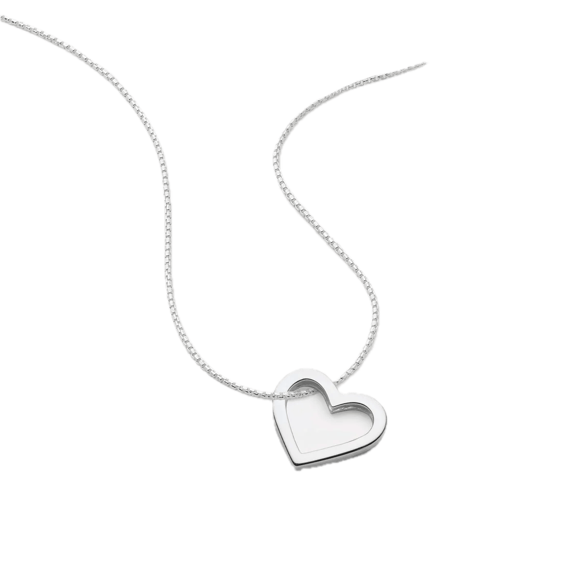 Najo Necklaces Silver Najo Ardour Heart Necklace – Gold & Silver
