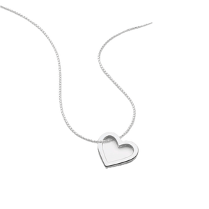 Najo Necklaces Silver Najo Ardour Heart Necklace – Gold & Silver