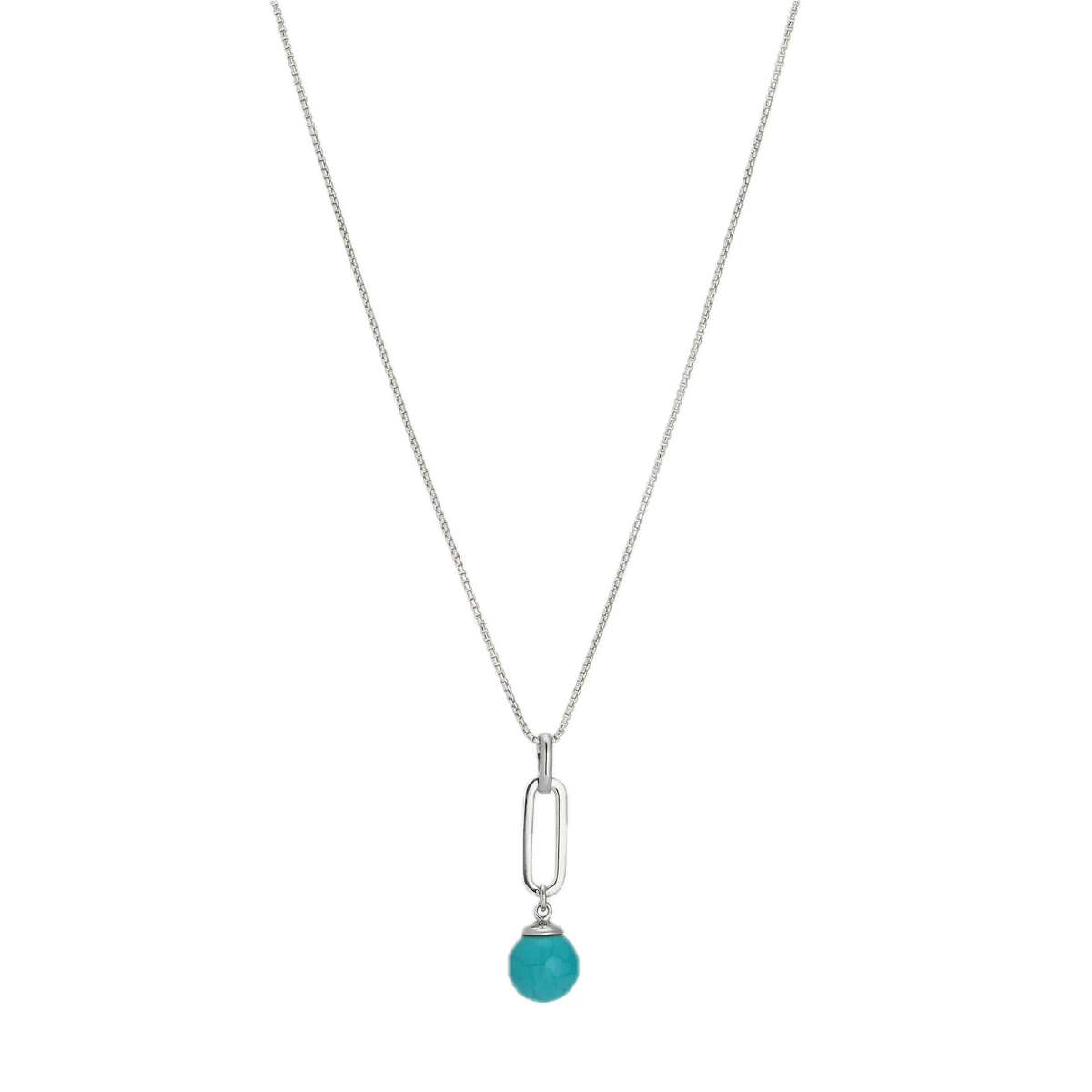 Najo Necklaces Silver Najo Enchantress Turquoise Pendant Necklace – Sterling Silver & Gold Plated