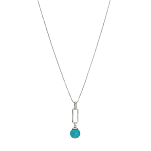 Najo Necklaces Silver Najo Enchantress Turquoise Pendant Necklace – Sterling Silver & Gold Plated