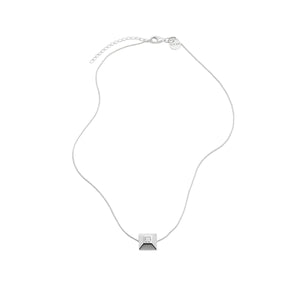 Najo Necklaces Silver Najo Halo Cubic Zirconia Necklace – Gold & Silver