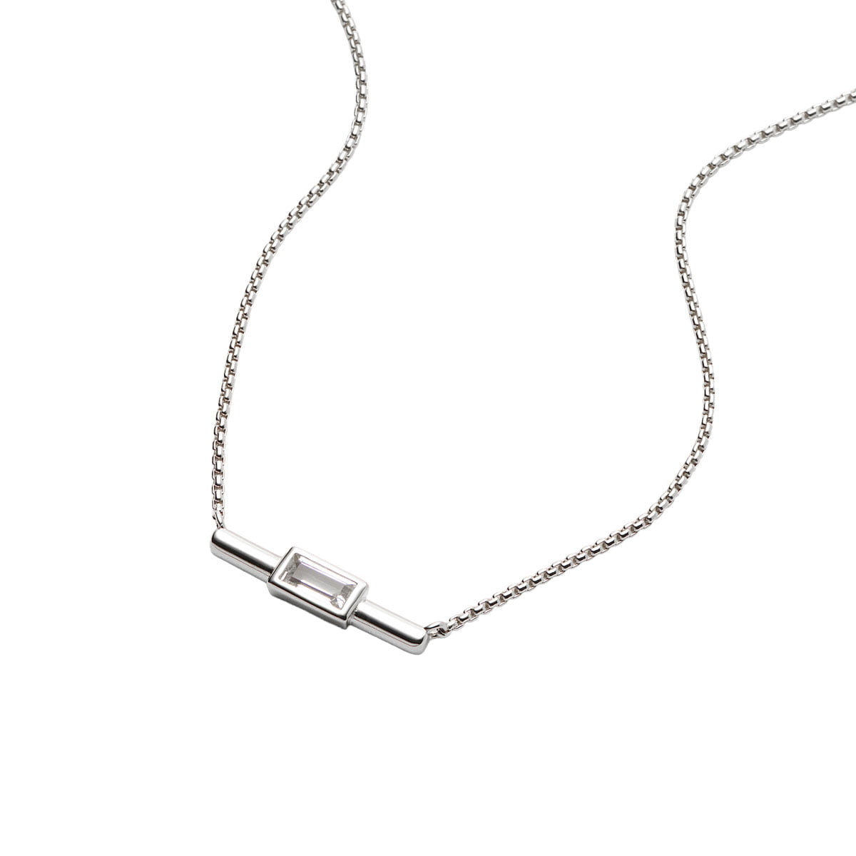 Najo Necklaces Silver Najo Skye Cubic Zirconia Necklace – Gold, Silver & Rose Gold
