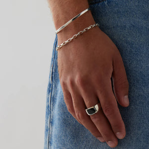 Najo Rings Najo Expedition Men’s Silver Black Onyx Ring