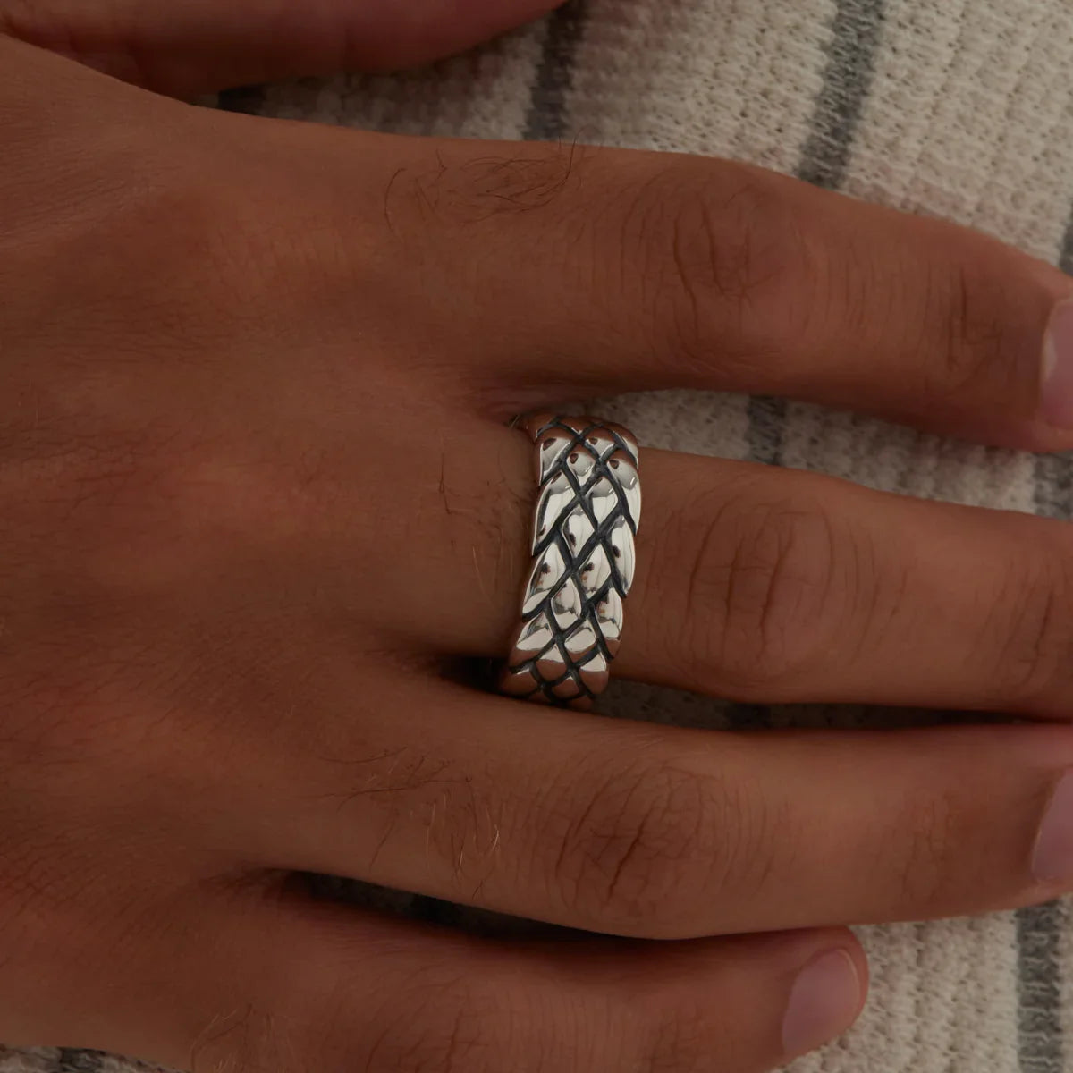 Najo Rings Najo Ophidian Men’s Silver Ring
