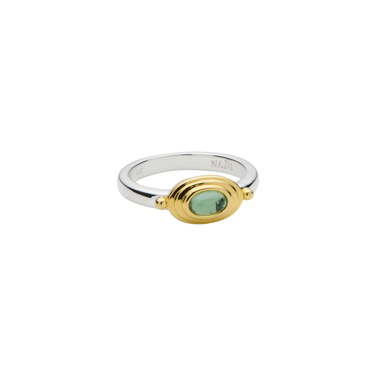 Najo Rings Citrine / Small Najo Horizon Gemstone Ring – Citrine, Garnet & Blue Topaz