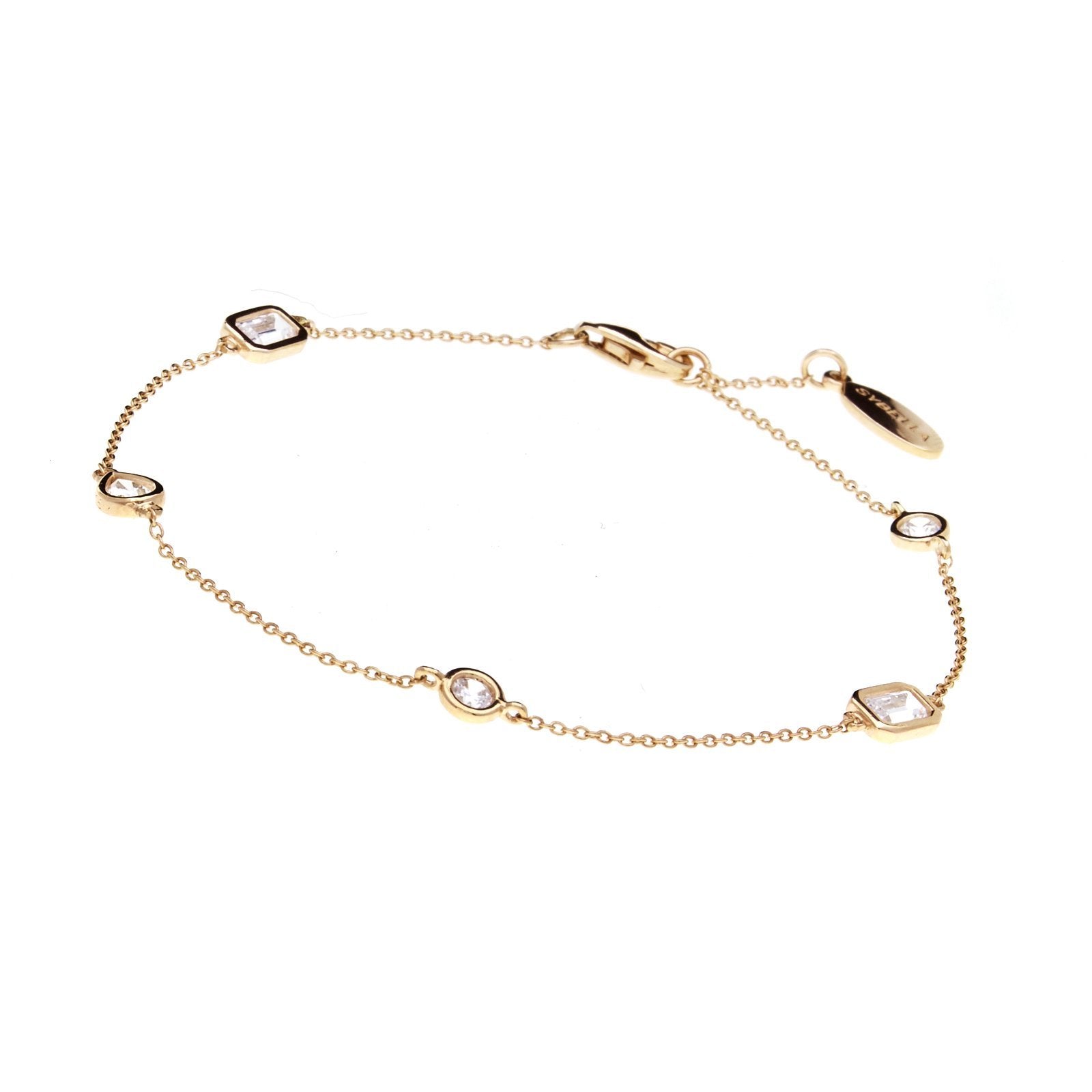 Sybella Bracelets Yellow Gold Sybella Multi shape gold bracelet