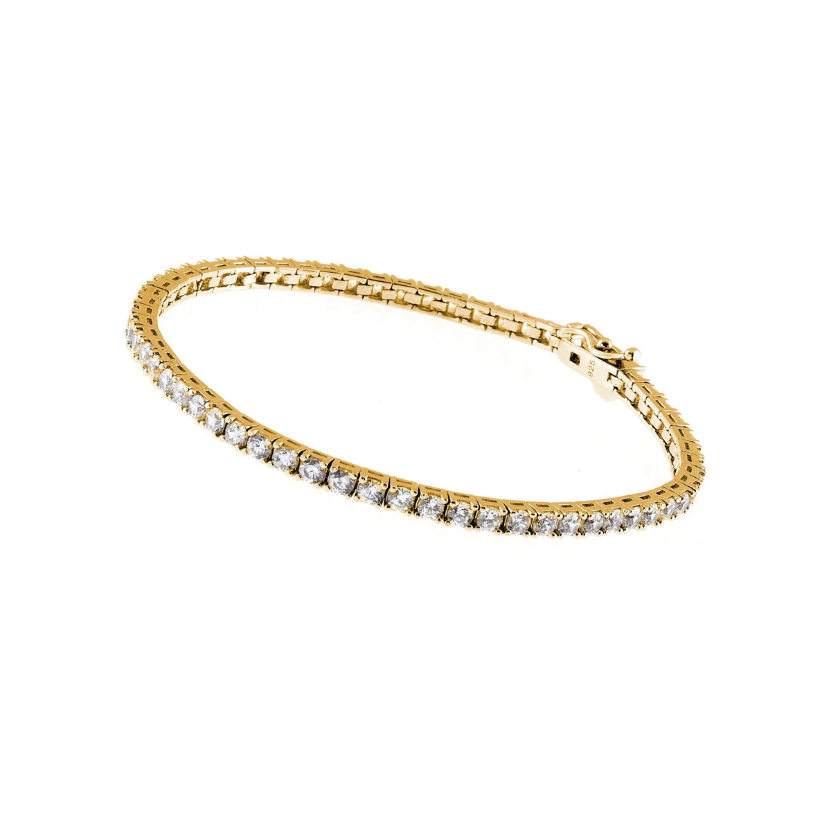 Sybella Bracelets Yellow Gold Sybella Tatum Tennis Bracelet
