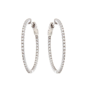 Sybella Earrings 30MM Sybella Brillant Hoops