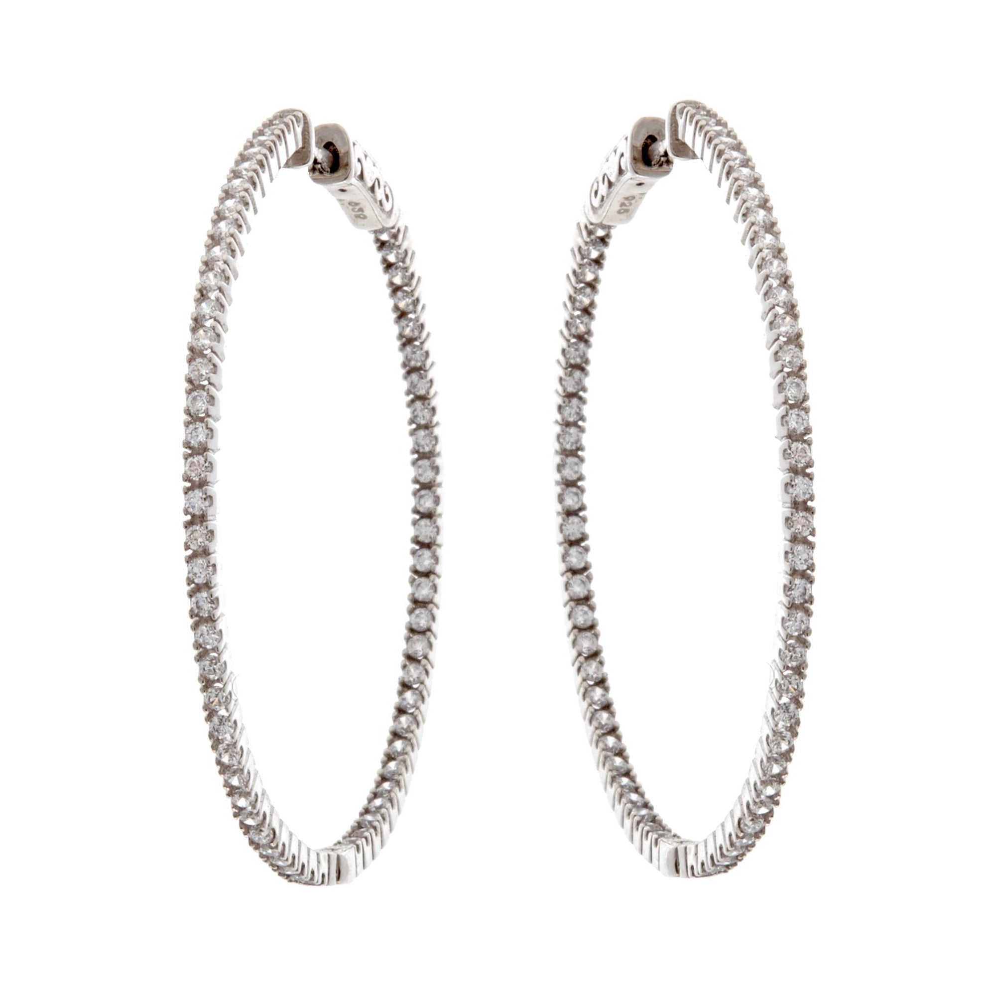 Sybella Earrings 40MM Sybella Brillant Hoops