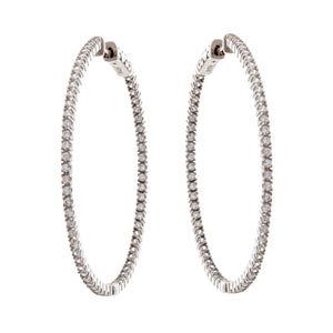 Sybella Earrings 40MM Sybella Brillant Hoops