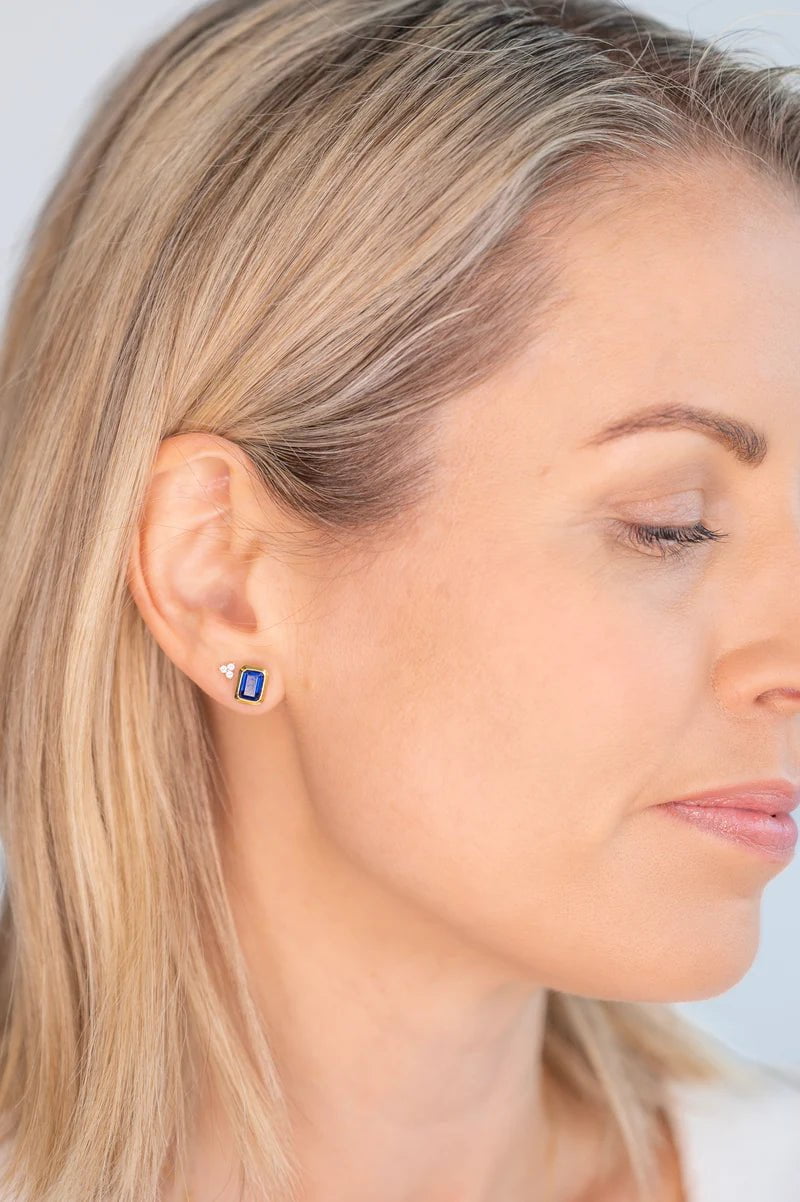 Sybella Gabriella Baguette Stud Earrings Duo Jewellery