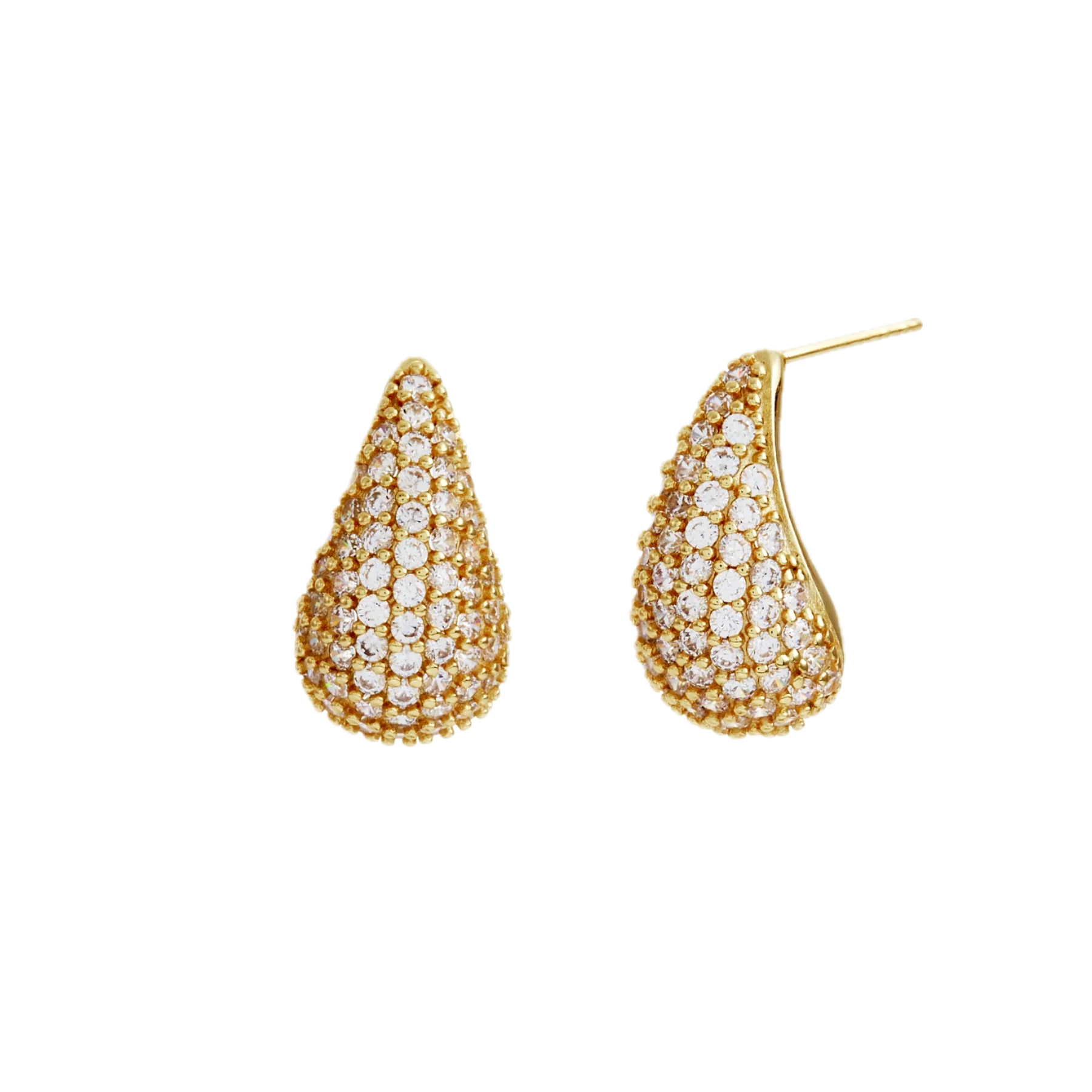 Sybella Earrings Silver / Silver Sybella DEMI  CZ Teardrop Earring